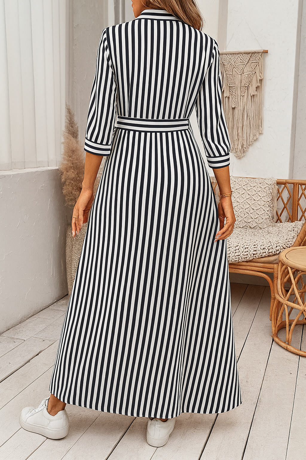 Robe Rayée Chic