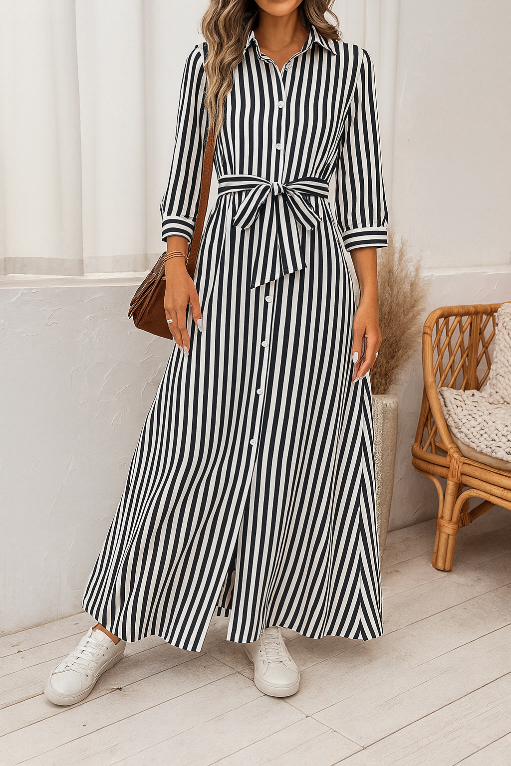Robe Rayée Chic